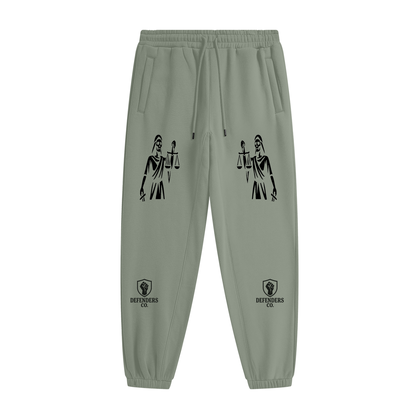 Defenders Co. M. Fleece Joggers - Lady Justice
