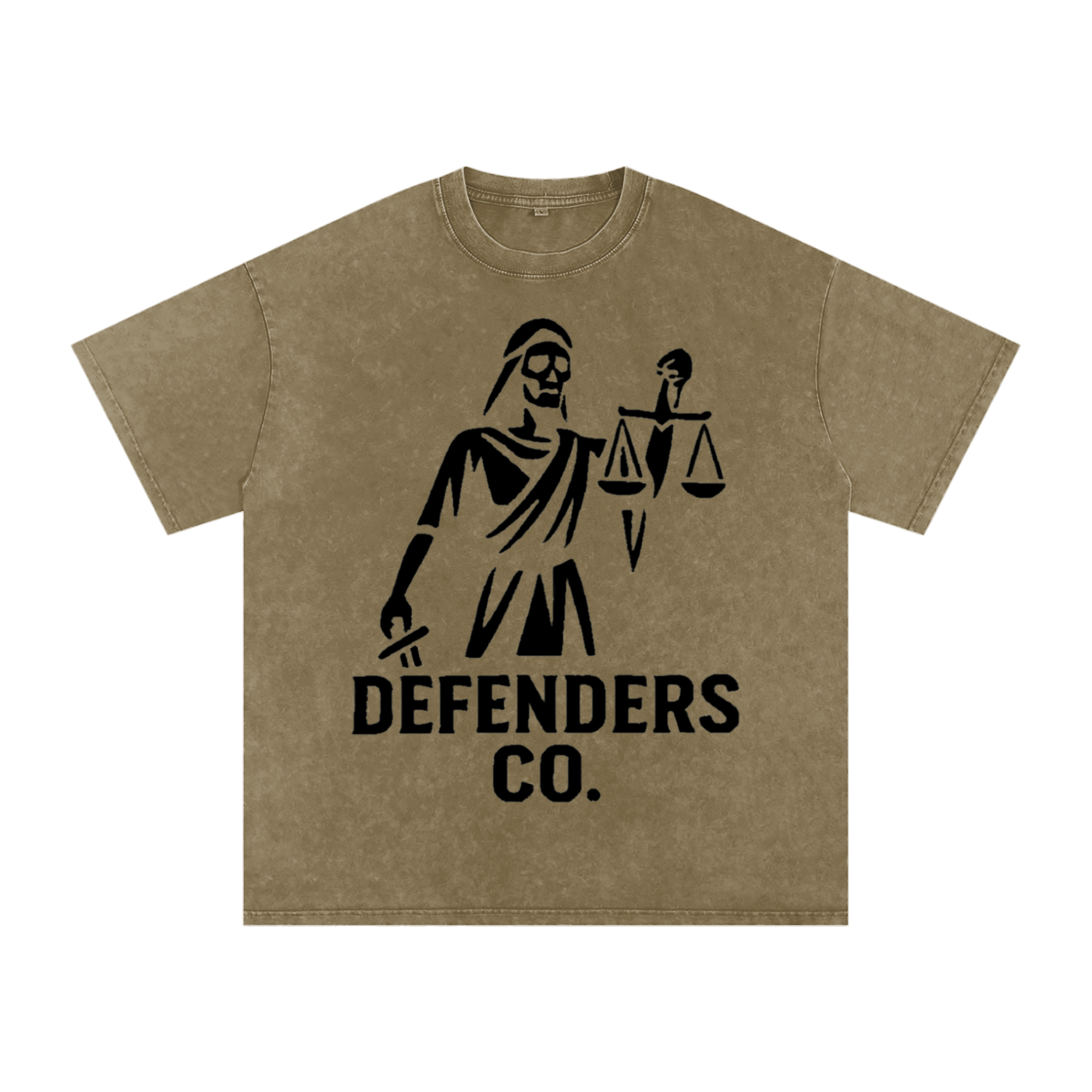 Defenders Co. Washed Oversized Shirt - LadyJustice