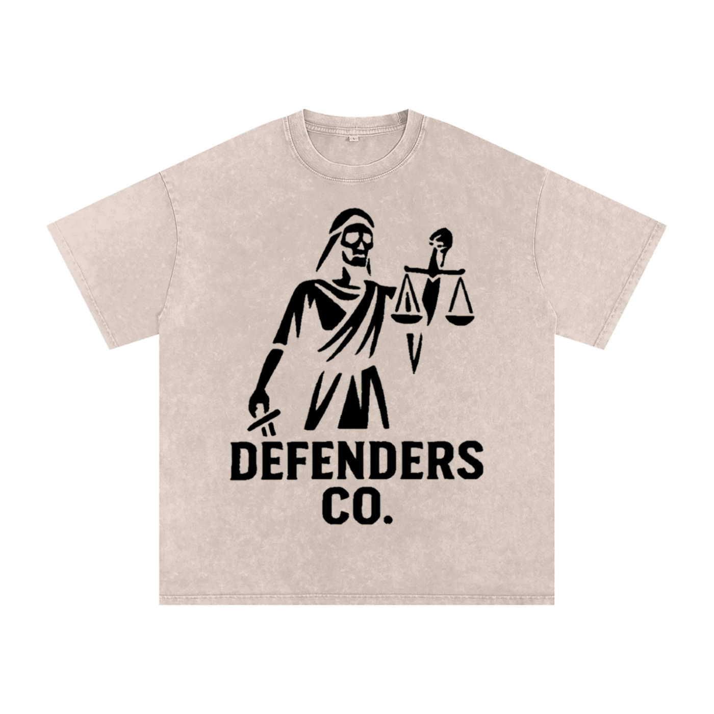 Defenders Co. Washed Oversized Shirt - LadyJustice
