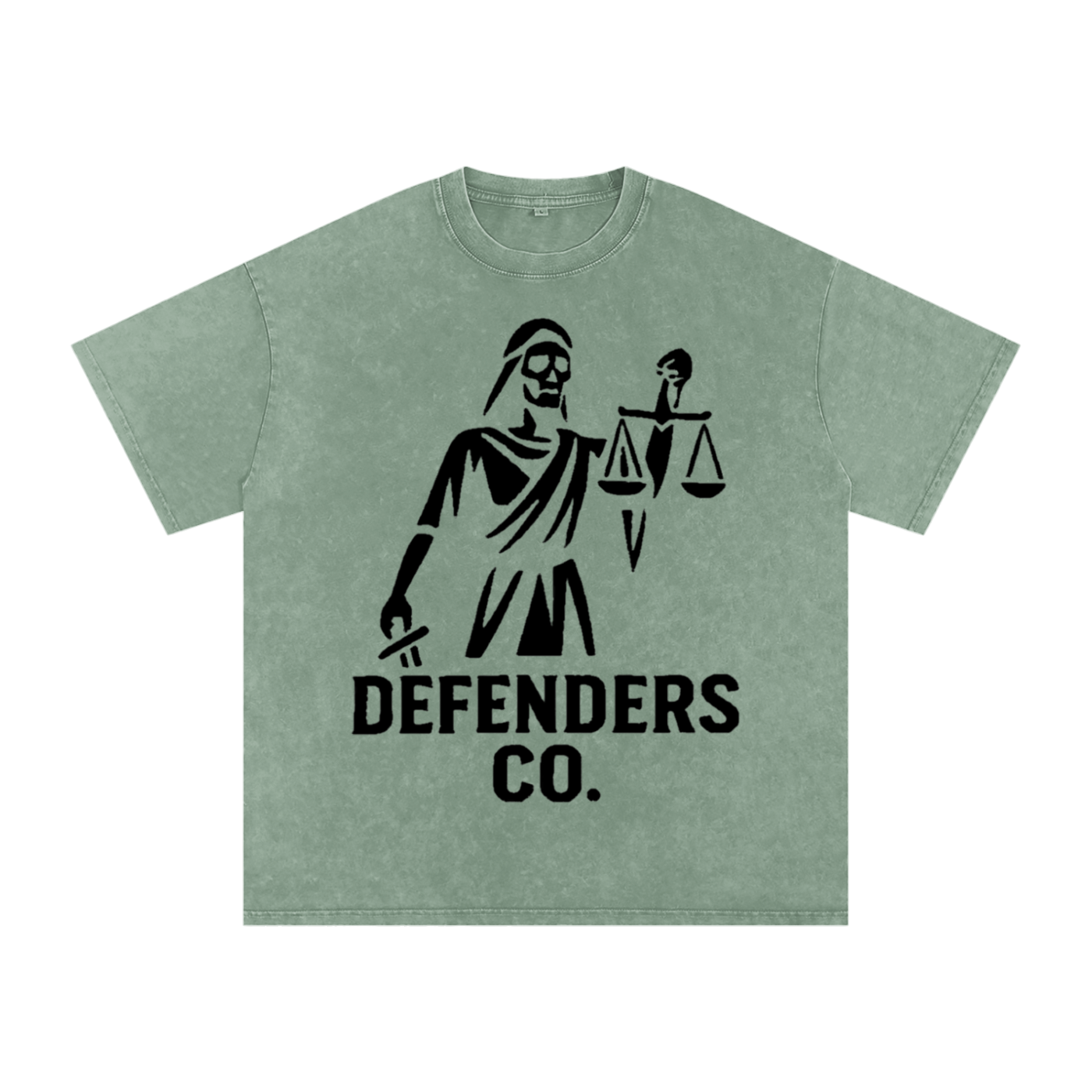 Defenders Co. Washed Oversized Shirt - LadyJustice