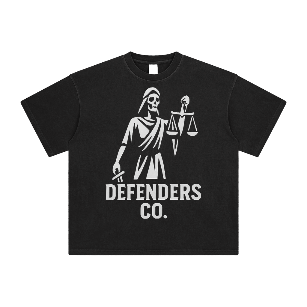 Defenders Co. Washed T-Shirt - LadyJustice