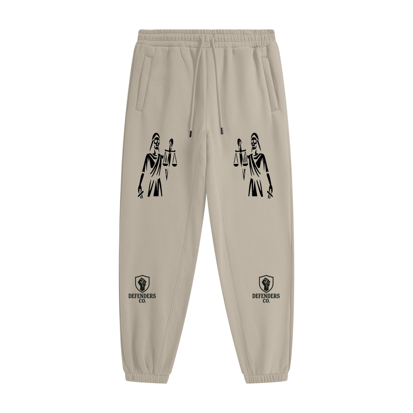 Defenders Co. M. Fleece Joggers - Lady Justice