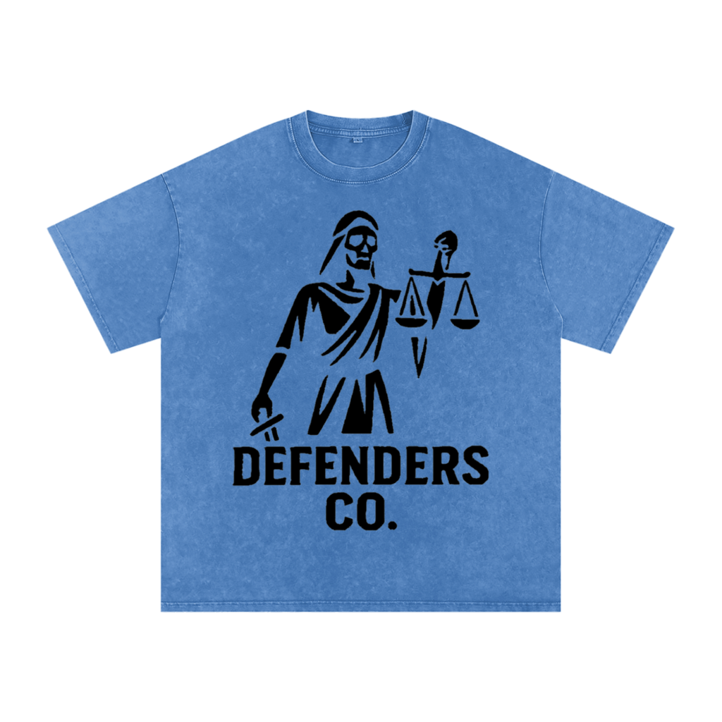Defenders Co. Washed Oversized Shirt - LadyJustice
