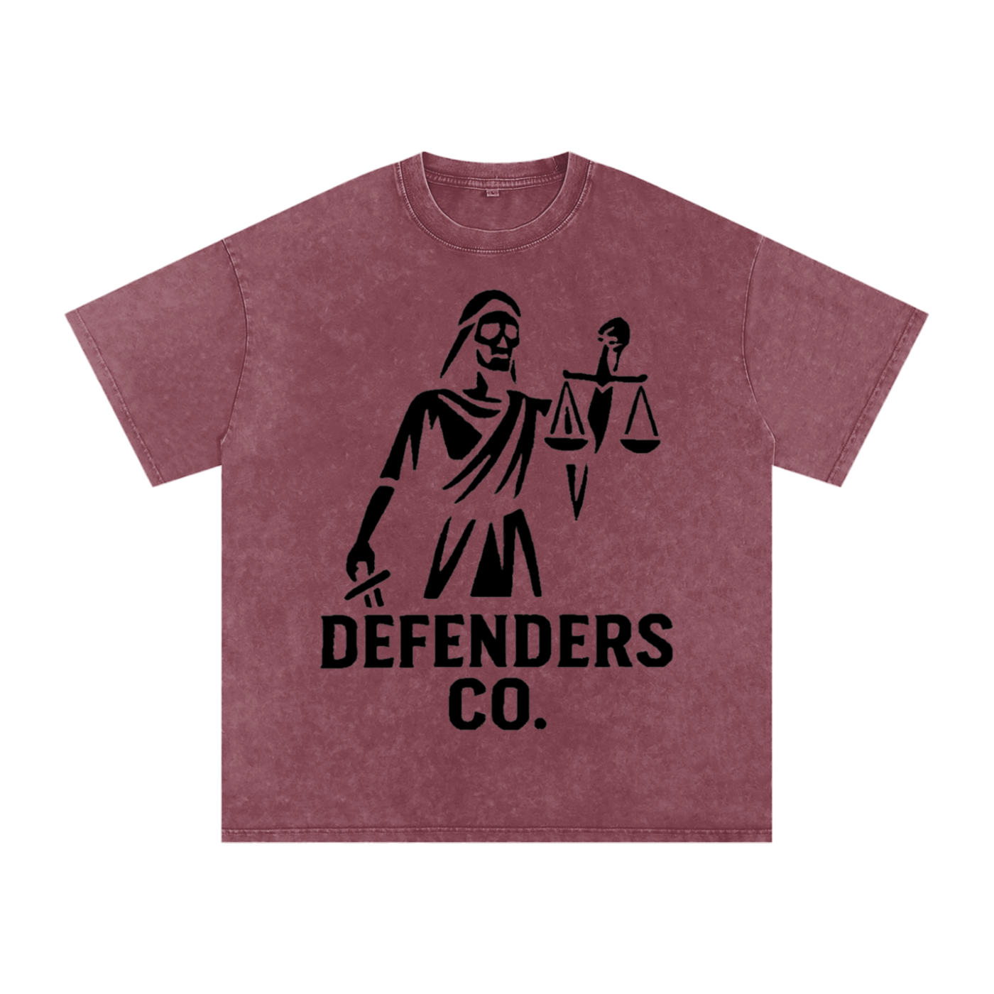 Defenders Co. Washed Oversized Shirt - LadyJustice