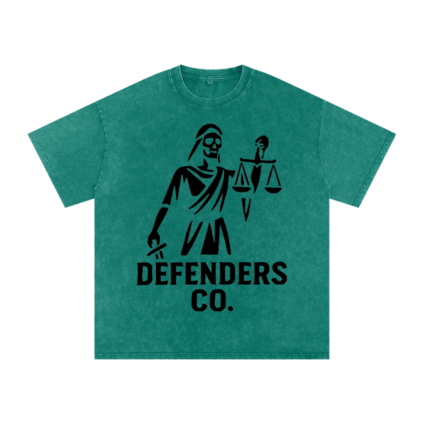 Defenders Co. Washed Oversized Shirt - LadyJustice