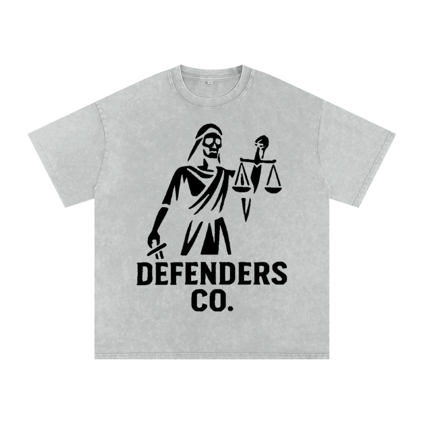 Defenders Co. Washed Oversized Shirt - LadyJustice