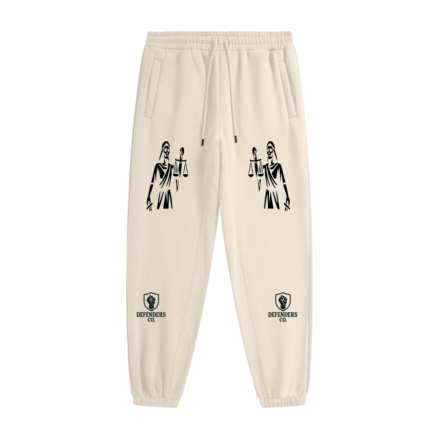 Defenders Co. M. Fleece Joggers - Lady Justice